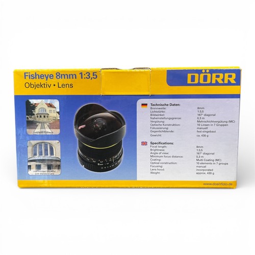 Dörr fisheye 8mm 5 - dörr, 1:3,5
