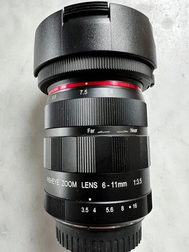 Meike 11mm 5 fisheye - 6-11mm, f/3.5