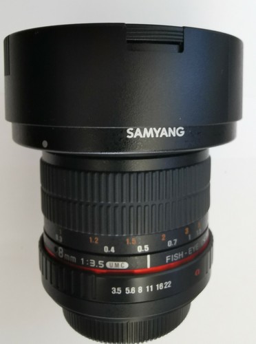 Objektiv samyang 8mm - samyang, f